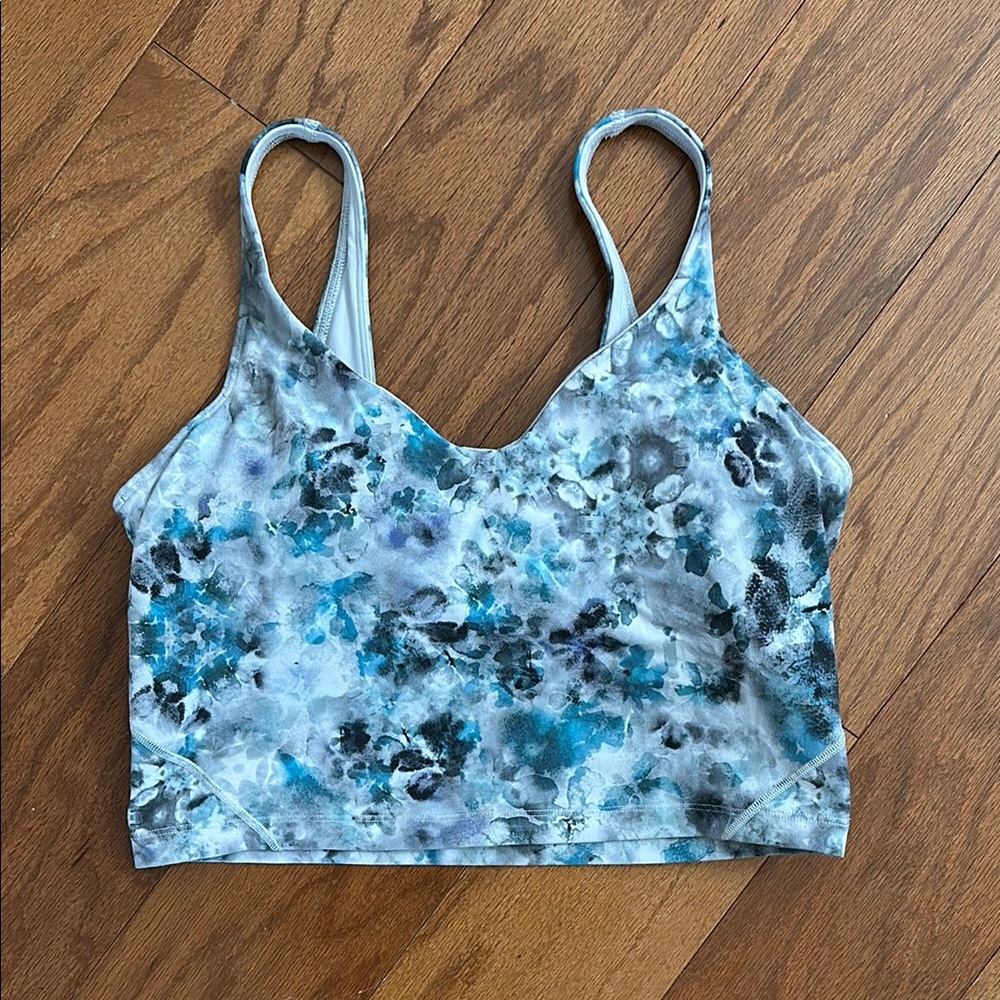 Lululemon Blue Tie-Dye Sports Bra
